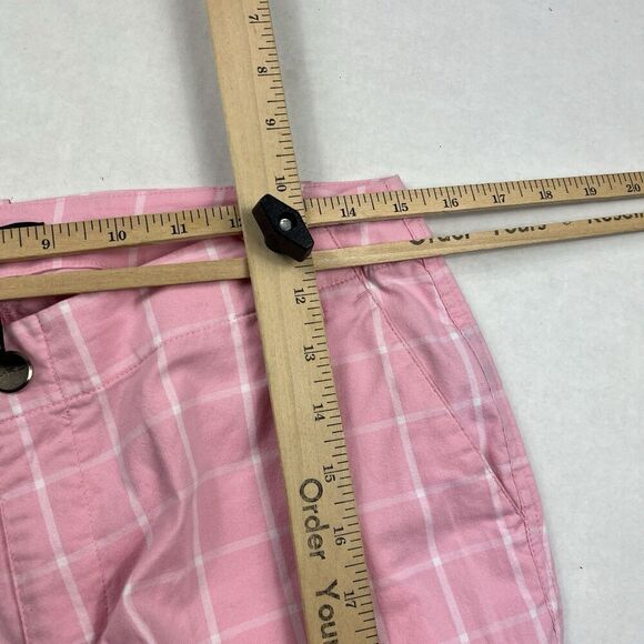Lauren Ralph Lauren Pink Plaid Cropped Pants Coastal Preppy Classic Chino 6P - Picture 10 of 12